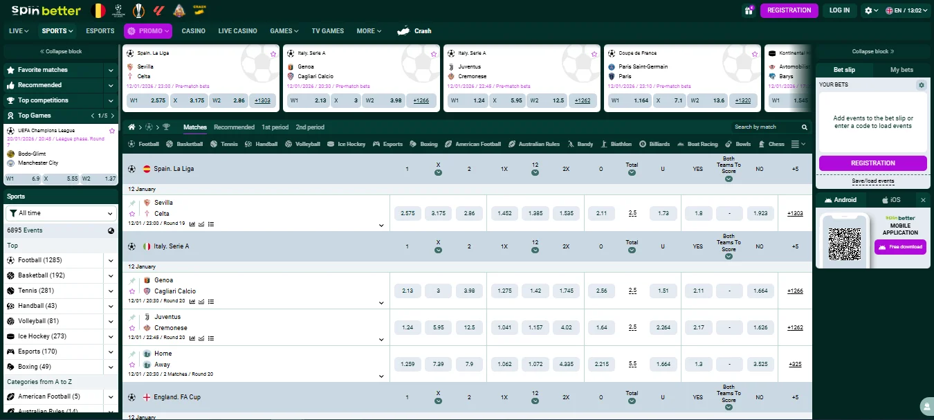 Spinbetter bookmaker Spinbetter bookmaker